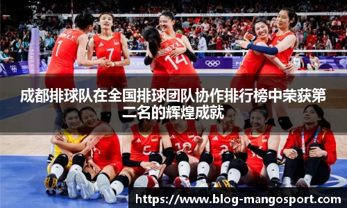 成都排球队在全国排球团队协作排行榜中荣获第二名的辉煌成就