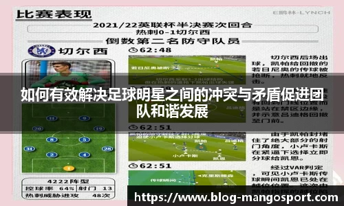 如何有效解决足球明星之间的冲突与矛盾促进团队和谐发展